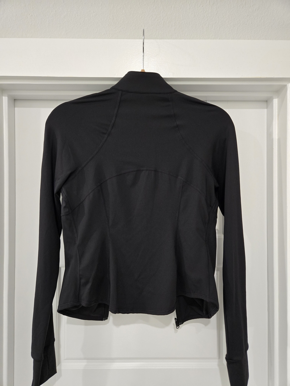 Halara Women’s Black Zip Up Active Jacket Long Sleeve Athletic Top Size Medium - Picture 3 of 6